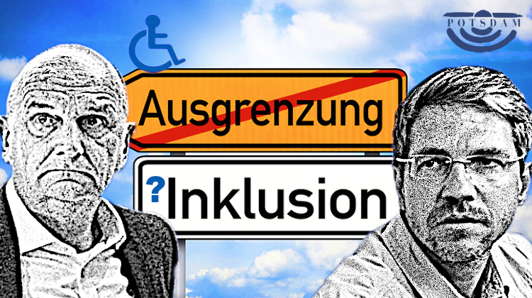 Mike Schubert, Dietmar Woidke, Ursula Nonnemacher und Jenny Armbruster - 18 Monate in Potsdam kein Behindertenfahrdienst f&uuml;r schwerbehindertes Kleinkind