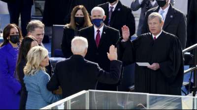 Biden tritt Pr&auml;sidentenamt mit eindringlichem Aufruf zur Einheit an