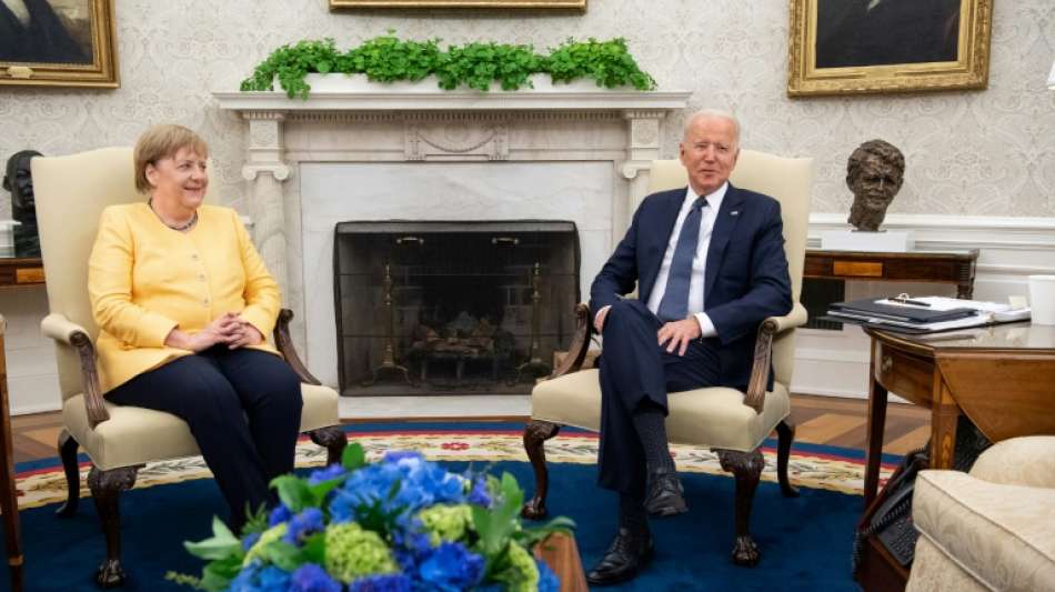 Merkel von Biden im Wei&szlig;en Haus empfangen