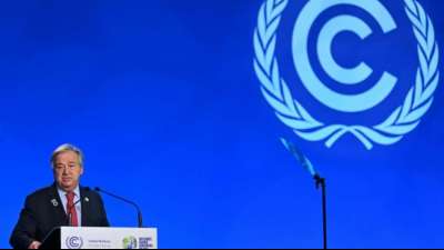 Guterres: Klimakatastrophe steht weiter vor der T&uuml;r 