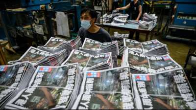 F&uuml;hrender Journalist von "Apple Daily" festgenommen