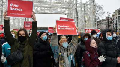 Erneut landesweite Proteste gegen Putin in Russland