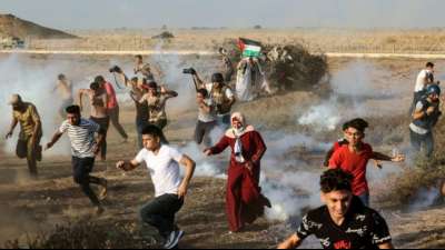 Rund 20 Pal&auml;stinenser bei erneuten Protesten an Grenze zum Gazastreifen verletzt