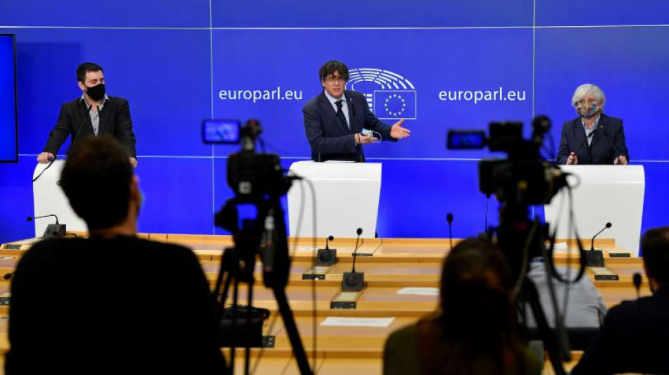 Katalanische EU-Abgeordnete prangern in Br&uuml;ssel "politische Verfolgung" an