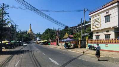 Stille Proteste in Myanmar am Jahrestag des Milit&auml;rputsches