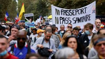 Erneut Proteste in ganz Frankreich gegen Corona-Ma&szlig;nahmen 
