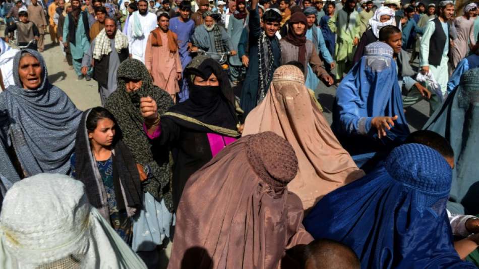 Hunderte Afghanen protestieren gegen Zwangsr&auml;umungen in Kandahar