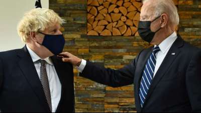 Johnson und Biden demonstrieren bei Treffen in Carbis Bay Einigkeit 
