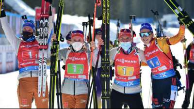 Biathlon-WM: Frauen-Staffel holt Silber - Titel an Norwegen