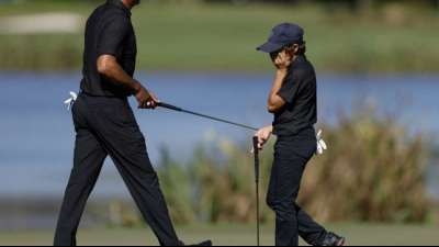 Golf: Woods d&auml;mpft vor Vater-Sohn-Turnier die Erwartungen