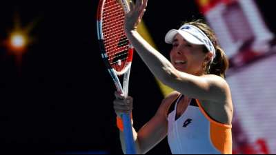 Mit langem Anlauf ins Viertelfinale: Cornet &uuml;berrascht weiter