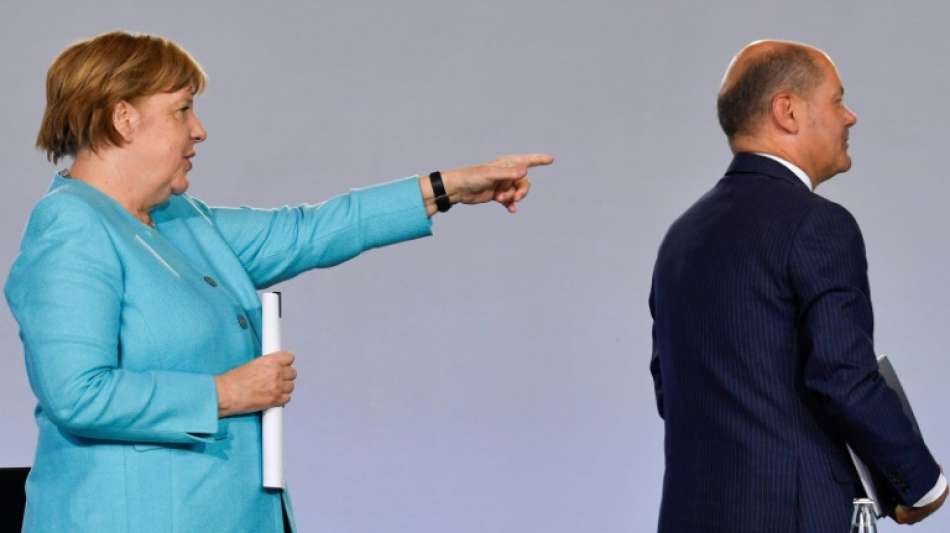 CDU: Merkel mit Attacke auf SPD-Kandidat Scholz