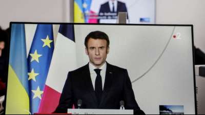 Macron: Krieg gegen Ukraine - Wendepunkt in Geschichte Europas