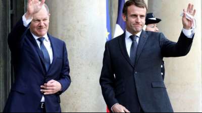 Scholz und Macron sprechen sich f&uuml;r enge Zusammenarbeit aus