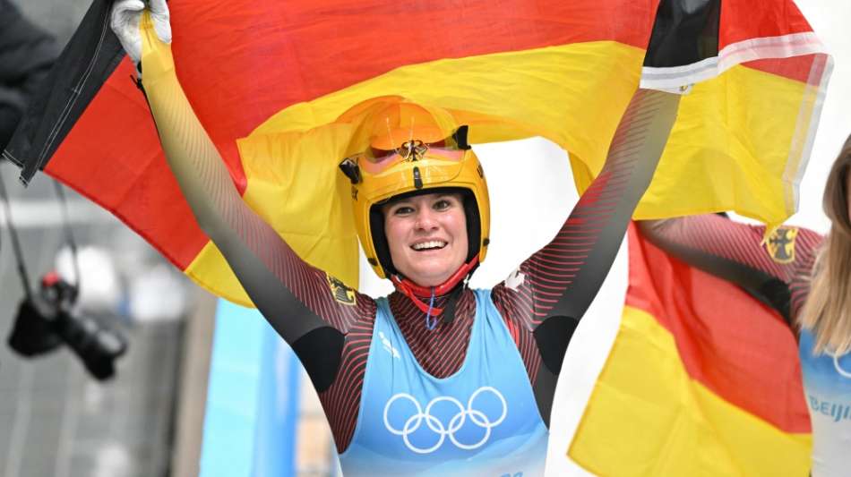 F&uuml;nftes Olympiagold: "Rodel-Mama" Geisenberger triumphiert vor Berreiter