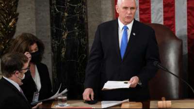 US-Vizepr&auml;sident Pence will Best&auml;tigung von Bidens Wahlsieg nicht blockieren
