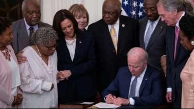 "Juneteenth" ist in den USA jetzt nationaler Feiertag