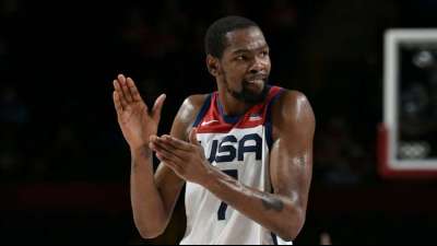 Goldserie h&auml;lt - Durant f&uuml;hrt US-Basketballer zum Olympiasieg