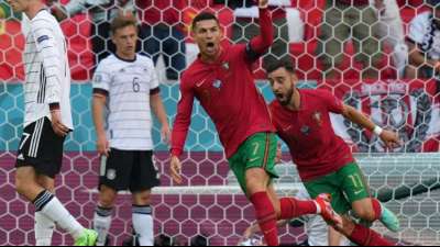EM-Rekordsch&uuml;tze: Ronaldo erzielt 12. Endrundentor