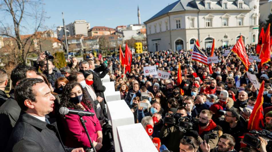 Erdrutschsieg f&uuml;r Links-Nationalisten Kurti bei Wahl im Kosovo