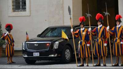 Biden zur Privataudienz beim Papst eingetroffen