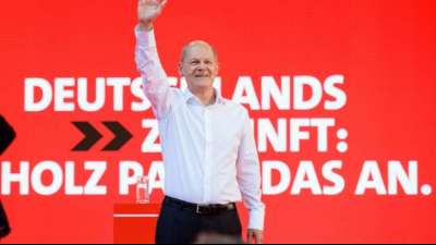 Scholz setzt auf rot-gr&uuml;ne Koalition nach der Bundestagswahl