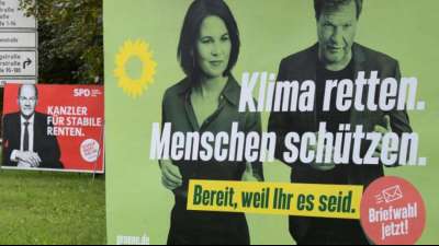 Gr&uuml;nes Wahlkampfget&ouml;se: Baerbock und Deutschland-Koalition