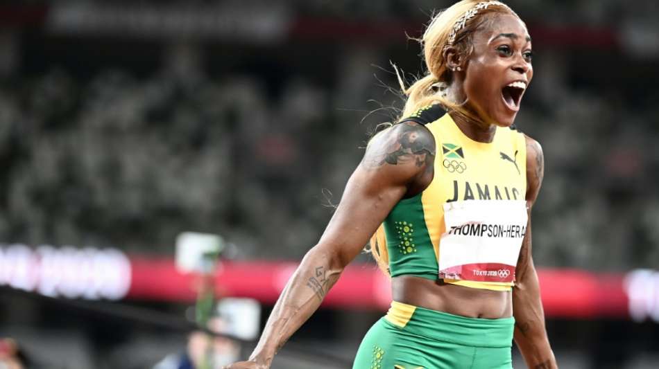 100 m: Thompson-Herah holt Gold bei Jamaikas Dreifach-Sieg