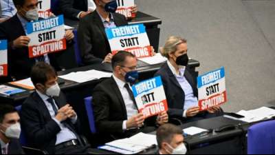 AfD-Fraktion klagt in Karlsruhe gegen versch&auml;rfte Corona-Regeln im Bundestag