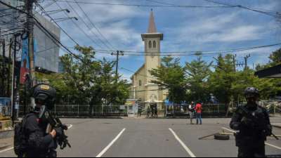 Terror: Verletzte bei Bombenanschlag auf Kirche in Indonesien