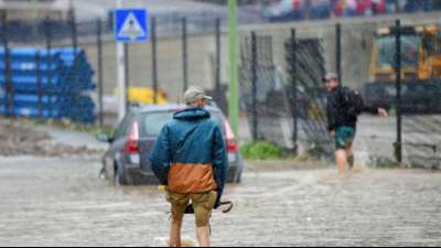 Extreme Regenf&auml;lle sorgen erneut f&uuml;r Chaos in weiten Teilen Deutschlands