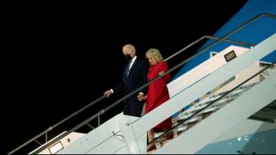 US-Pr&auml;sident Biden in Rom eingetroffen