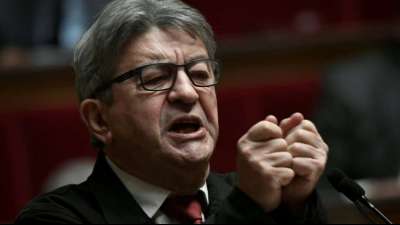Linker Pr&auml;sidentschaftskandidat M&eacute;lenchon l&auml;dt zu parf&uuml;miertem Wahlkampftreffen