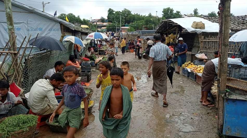 Rohingya-Kinder erinnern zum Jahrestag an Opfer der Milit&auml;roffensive in Myanmar