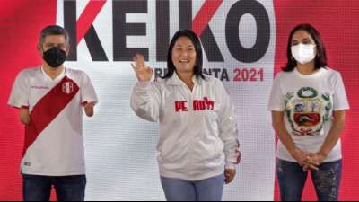 Teilergebnis: Castillo liegt bei Pr&auml;sidentschaftswahl in Peru knapp vor Fujimori