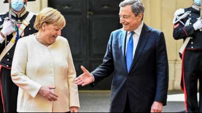 Merkel blickt auf gute Zusammenarbeit mit Italiens Regierungschef zur&uuml;ck