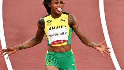 10,54: Thompson-Herah schrammt am 100-m-Weltrekord vorbei