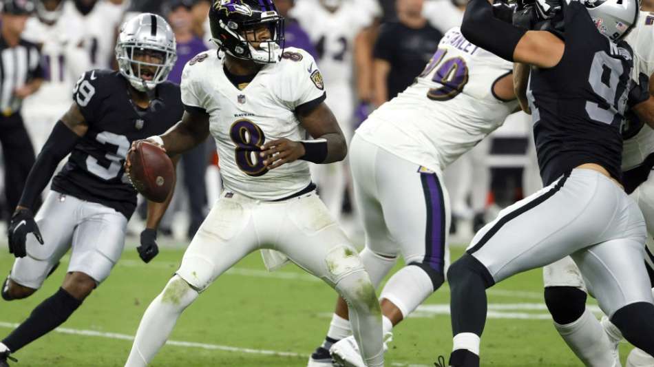 National Football League: Ravens verlieren Thriller bei Raiders