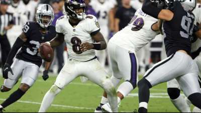National Football League: Ravens verlieren Thriller bei Raiders