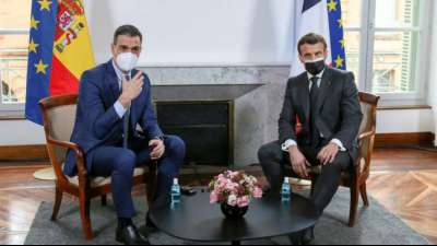 Macron und S&aacute;nchez vereinbaren Kooperation bei Pandemie und Klima