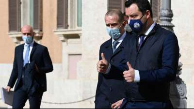 Salvini stellt in Italien Unterst&uuml;tzung f&uuml;r Draghi-Regierung in Aussicht