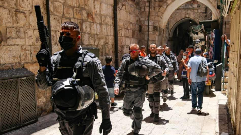 Zusammenst&ouml;&szlig;e zwischen Polizei und Pal&auml;stinensern in Jerusalem