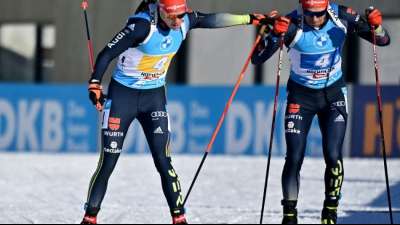Deutsche Biathleten verpassen Podium in der Staffel knapp