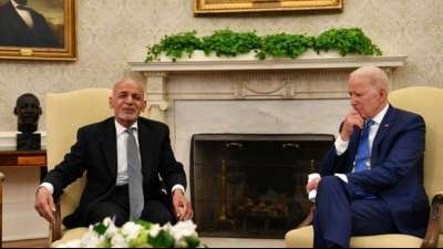 Biden empf&auml;ngt afghanischen Pr&auml;sidenten Ghani im Wei&szlig;en Haus