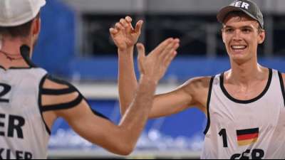 Beachvolleyballer Thole/Wickler im Viertelfinale