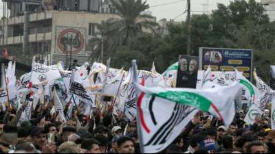 Irak: Protest am Jahrestag von T&ouml;tung des Terroristen Soleimani