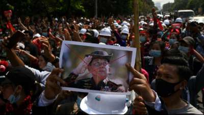 Erneut Proteste gegen Milit&auml;rf&uuml;hrung in Myanmar