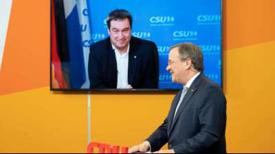 S&ouml;der h&auml;lt nach Gespr&auml;ch mit Laschet weiter an Kanzlerkandidatur fest