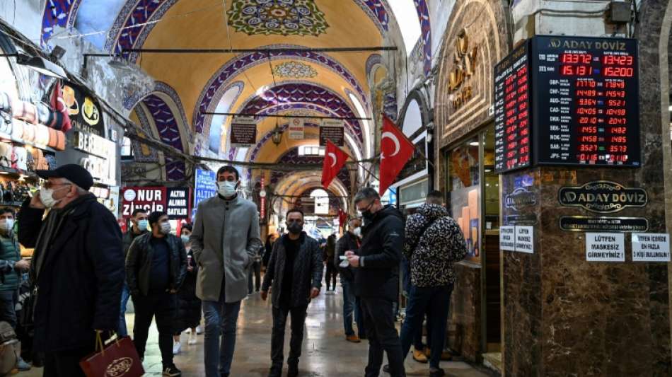 Inflationsrate in der T&uuml;rkei steigt auf 21,3 Prozent im November