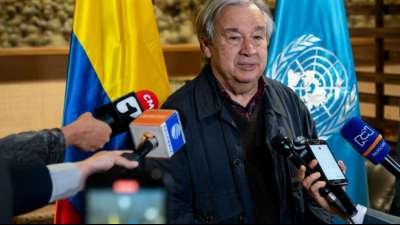 UN-Generalsekret&auml;r Guterres w&uuml;rdigt Kolumbiens Friedensabkommen mit Farc-Rebellen
